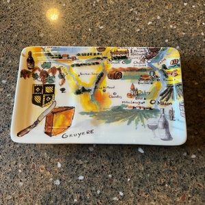 Williams Sonoma Marc Lacaze Wine Pairing Cheese Appetizer Plate - Gruyère